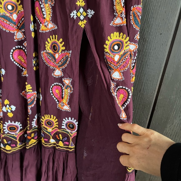 Free People Diamond Meadows Maxi Skirt Sz 0 - Picture 4 of 7